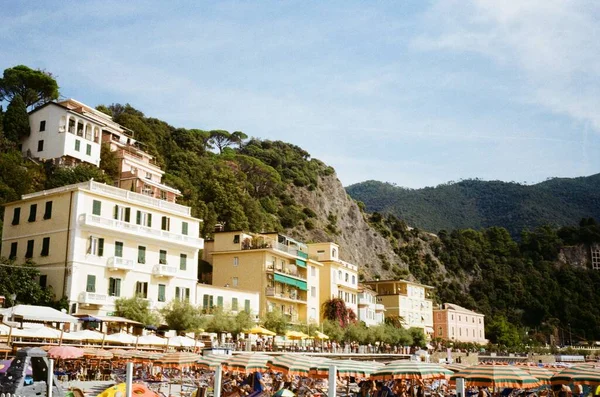 Houses Slopes Beach — Stock Photo, Image