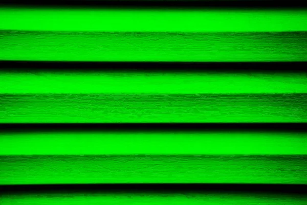 Textúra Műanyag Panelek Zöld Színű Zöld Háttér Vízszintes Csíkokkal — Stock Fotó