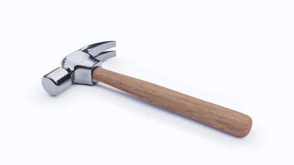 Hammer Artisan Tools Home Improvement Hammer Isolated White Background — Zdjęcie stockowe