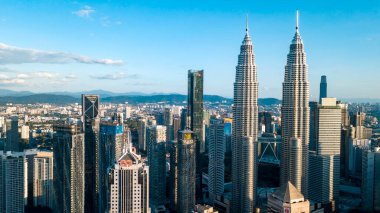 KUALA LUMPUR, MALAYSIA - FEBRUARY 1, 2019: Kuala lumpur skyline in the late afternoon, Kuala lumpur is capital city of Malaysia. 