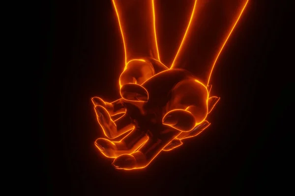 Close View Holding Hand Pain Concept — Fotografia de Stock