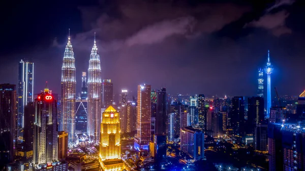 Kuala Lumpur Malasia Diciembre 2019 Tower Petronas Twin Towers Famoso — Foto de Stock