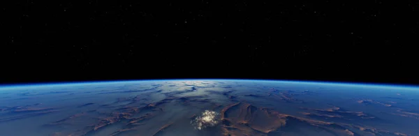 Vykreslené Země Hvězdy Krásná Země Vesmíru — Stock fotografie