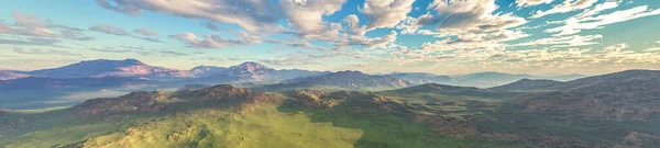 Panorama Landscape Mountain Dramatic Sky — Stock Photo, Image