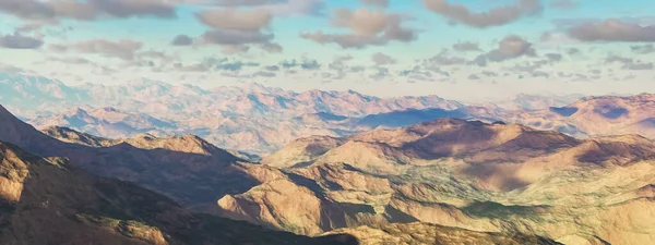Panorama Paisagem Montanha Rochosa — Fotografia de Stock