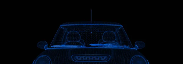 어두운 Background 렌더링에 자동차 — 스톡 사진