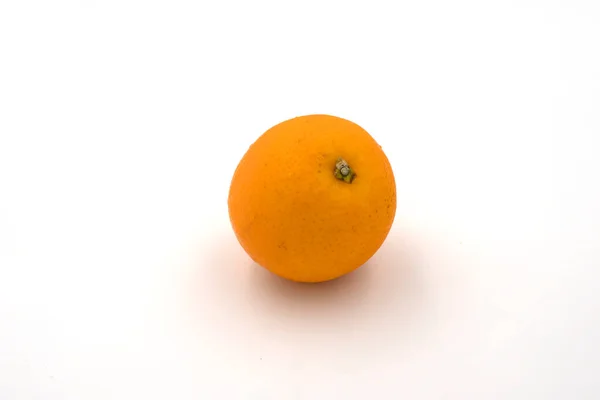 Taze Portakal Meyvesi Beyaz Arka Planda Izole Edilmiş Sağlıklı — Stok fotoğraf