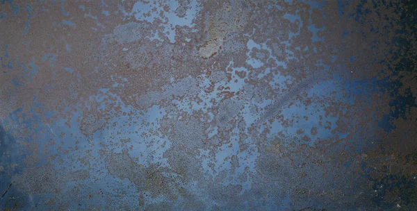 Niebieskie Zardzewiałe Stalowe Tło Rusty Tekstury Metalu Tle — Zdjęcie stockowe