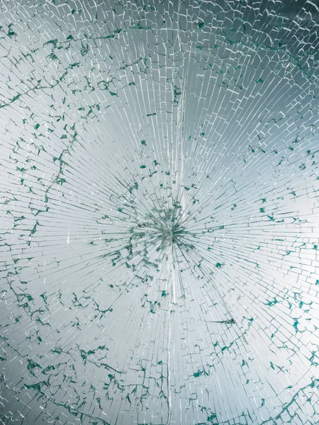 玻璃窗 玻璃窗纹理破碎 玻璃破裂 — 图库照片