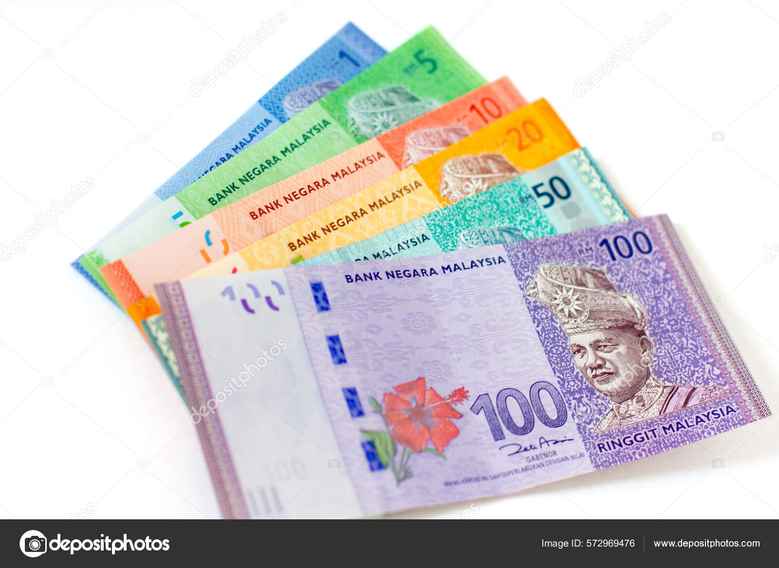 マレーシア通貨 Myr リンギット マレーシア銀行券のスタック 100