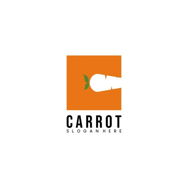 Havuç logosu dizaynı için C harfi. Vektör illüstrasyonu.