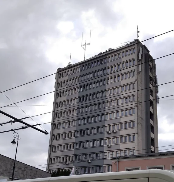 Edificio Lublin Invierno — Foto de Stock