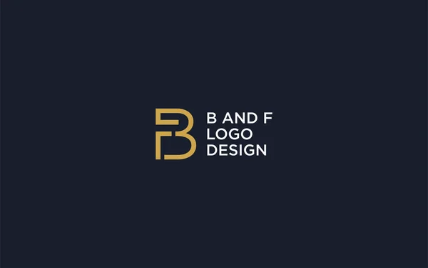 BF INITIAL LOGO DESIGN VECTOR