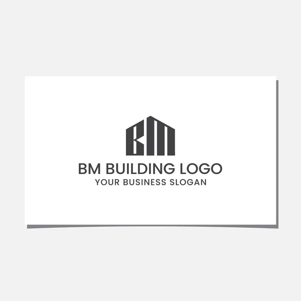 Building Logo Design Vector — Stock Vector