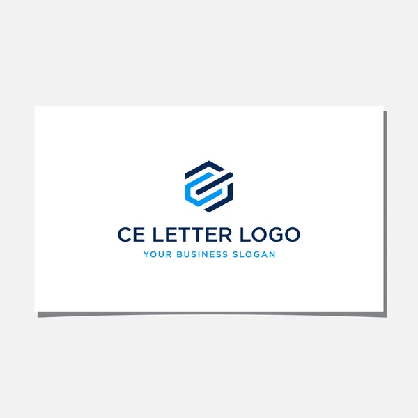 CE harfi logo tasarım vektörü
