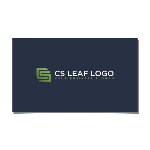 Szczegółowy Vector Logo Leaf — Wektor stockowy