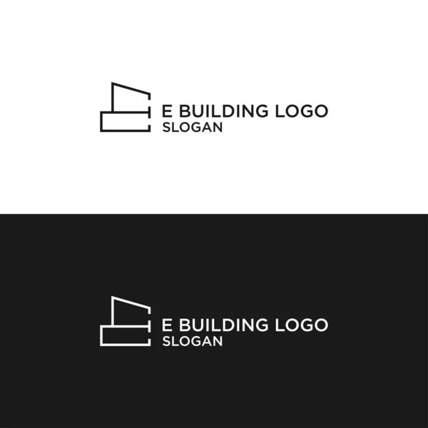 Vecteur Conception Logo Construction — Image vectorielle