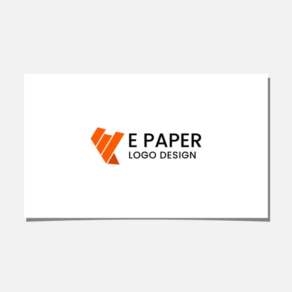 Paper Logo Design Vector — Stock Vector