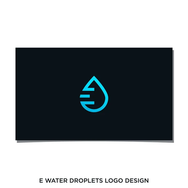 Waterdropleten Logo Ontwerp — Stockvector