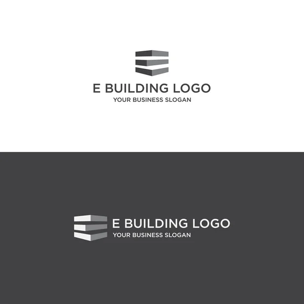 Progetto Logo Costruzione Vettore — Vettoriale Stock