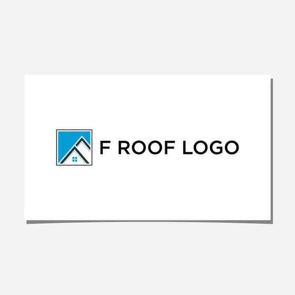 Roof Logo Design Vector — Stockvektor