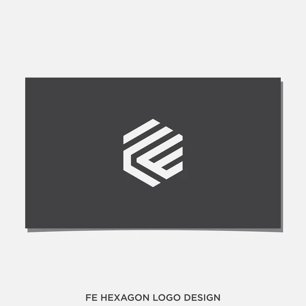 FE HEXAGON Logosu DESIGN VECTOR
