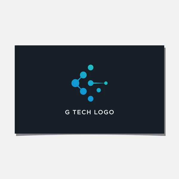 Tech Logo Design Vector — Wektor stockowy