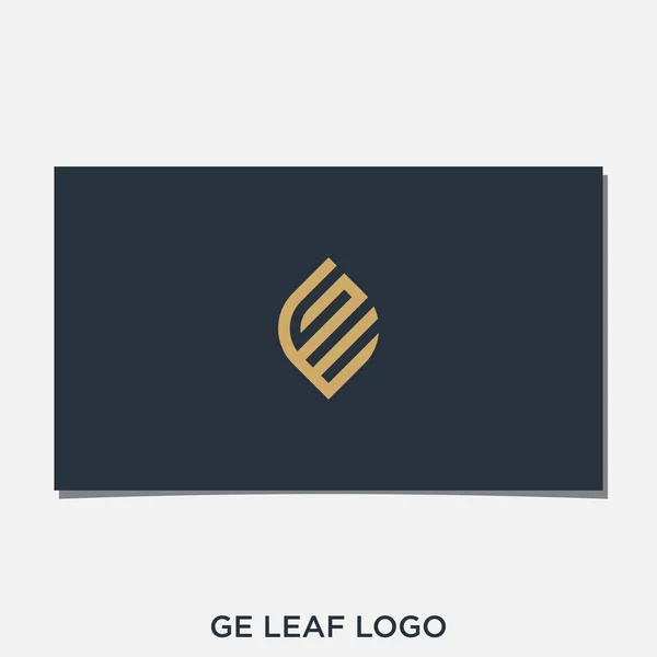 GE LEAF LOGO DESIGN VECTOR