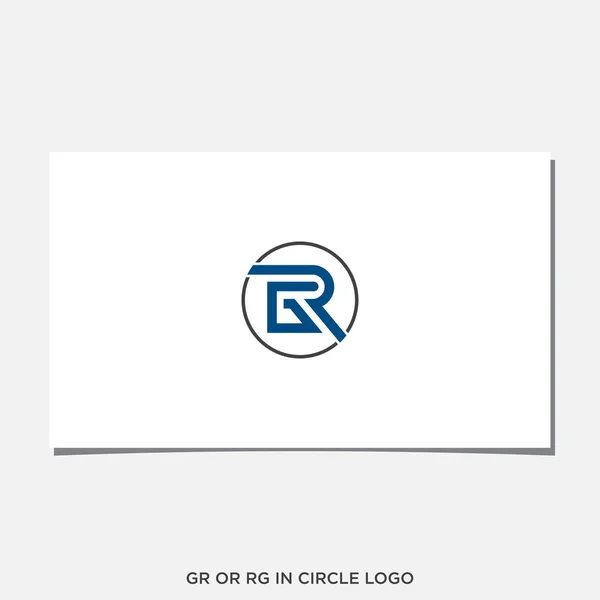 Circle Logo Ign Vector — 스톡 벡터