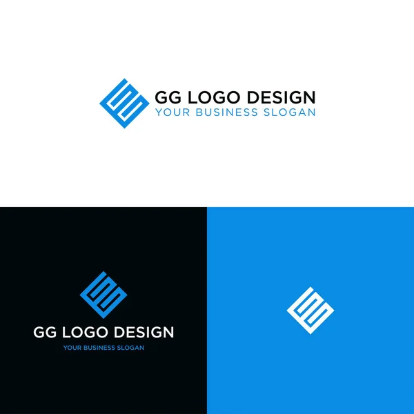 Initial Logo Design Vector — Stok Vektör