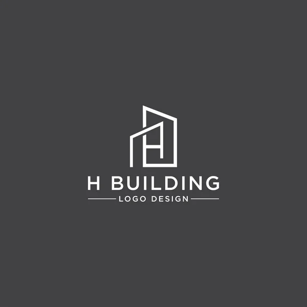 Building Logo Design Vector — Stockový vektor