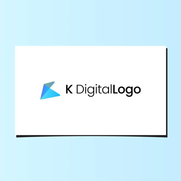 Diseño Del Logotipo Digital Del Papel — Vector de stock