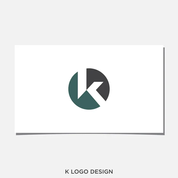 Negative Space Logo Design Vector — Stockový vektor