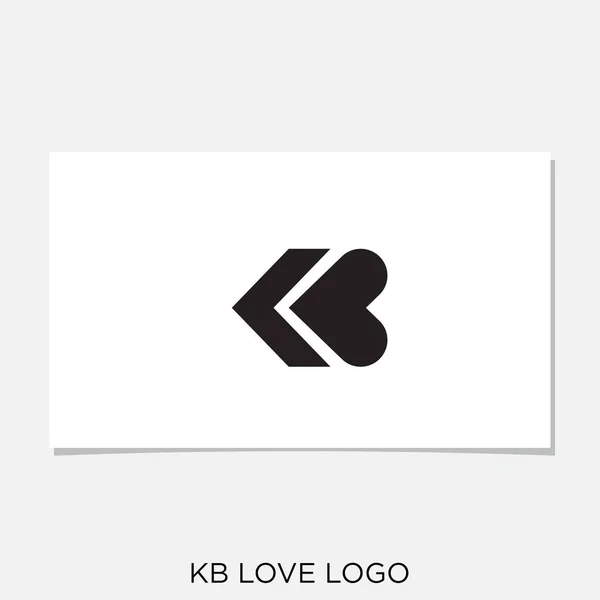Corazón Amor Logo Diseño Vector — Vector de stock