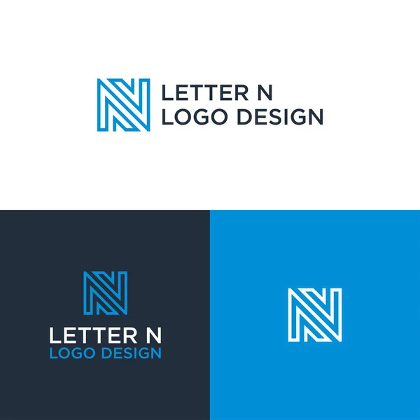 Carta Vetor Design Logotipo — Vetor de Stock