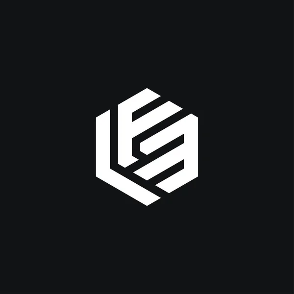 Lfm Xagon Logo Design Vector — стоковый вектор