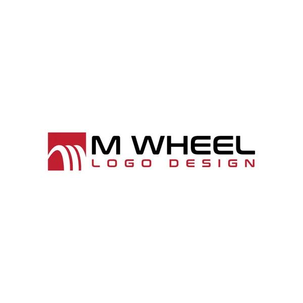 Wheel Logo Design Vector — Stockový vektor