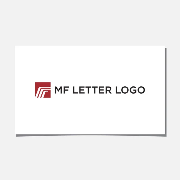 MF INITIAL LOGO DESIGN VECTOR