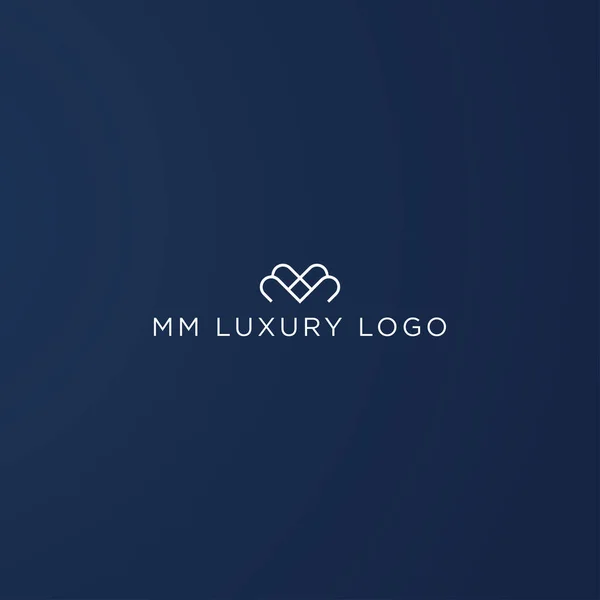 Luxury Logo Design Vector — Vetor de Stock