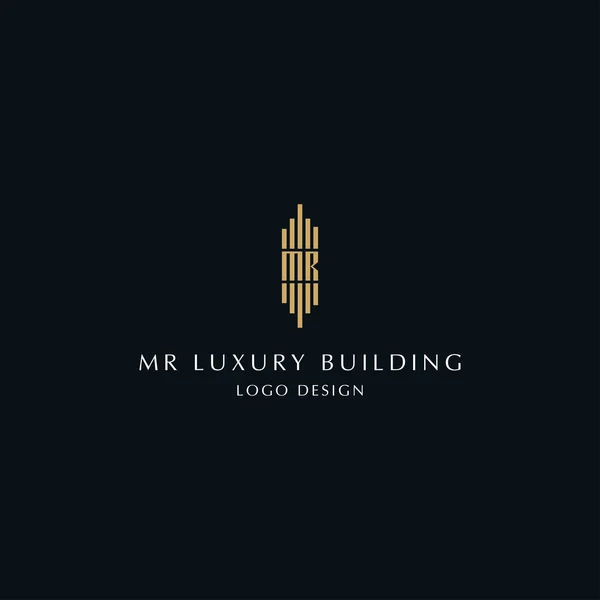 Luxury Building Logo Design — Vector de stock
