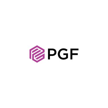 PGF veya PFG logosu DESIGN VECTOR