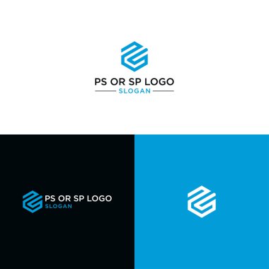 PS veya SP logosu DSIGN VECTOR
