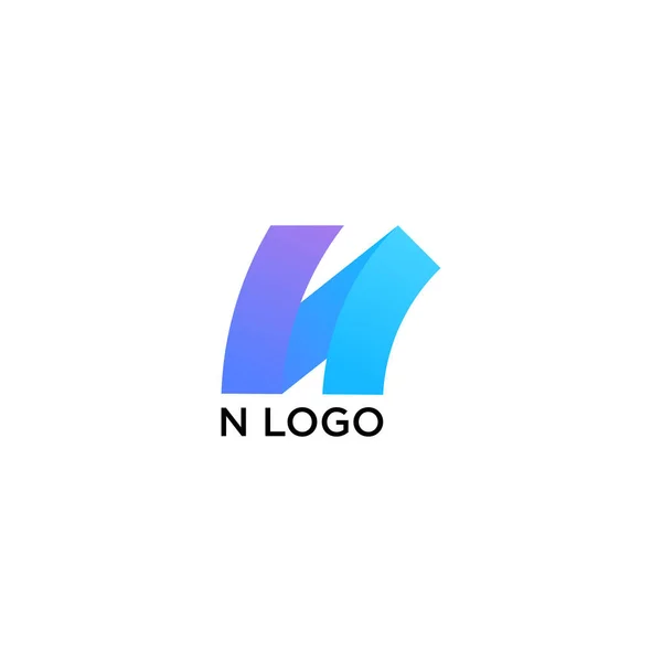 Nribon Logo Design Vector — Stok Vektör