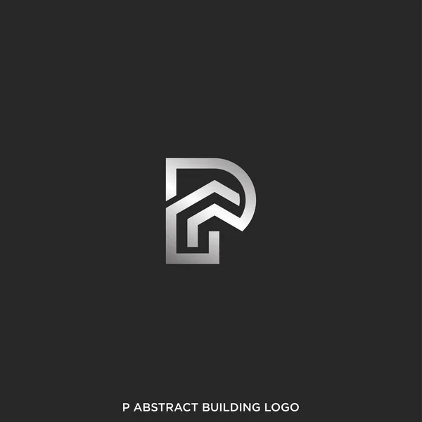 Abstract Building Logo Design Vector — Stockový vektor