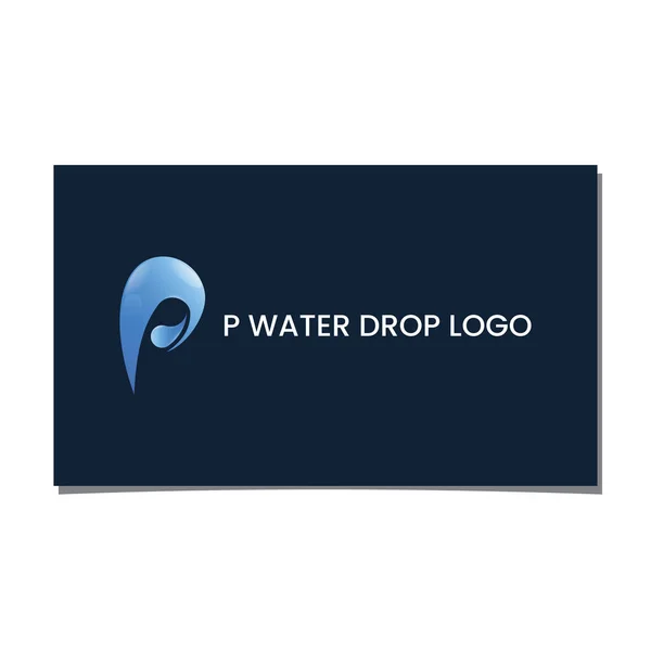 Water Drop Logo Design — Stock Vector