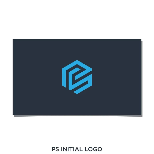 Hexagon Logo Design Vector — Stockový vektor