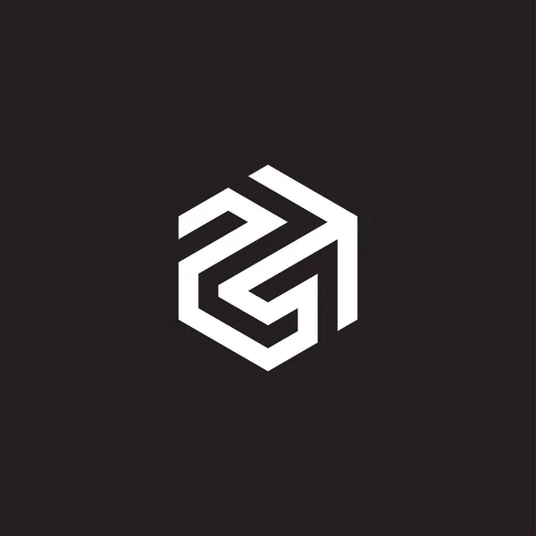 Pst Inicial Logo Design Vector —  Vetores de Stock