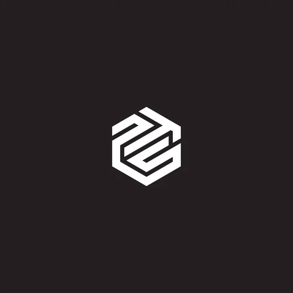 Pts Inicial Logo Design Vector —  Vetores de Stock