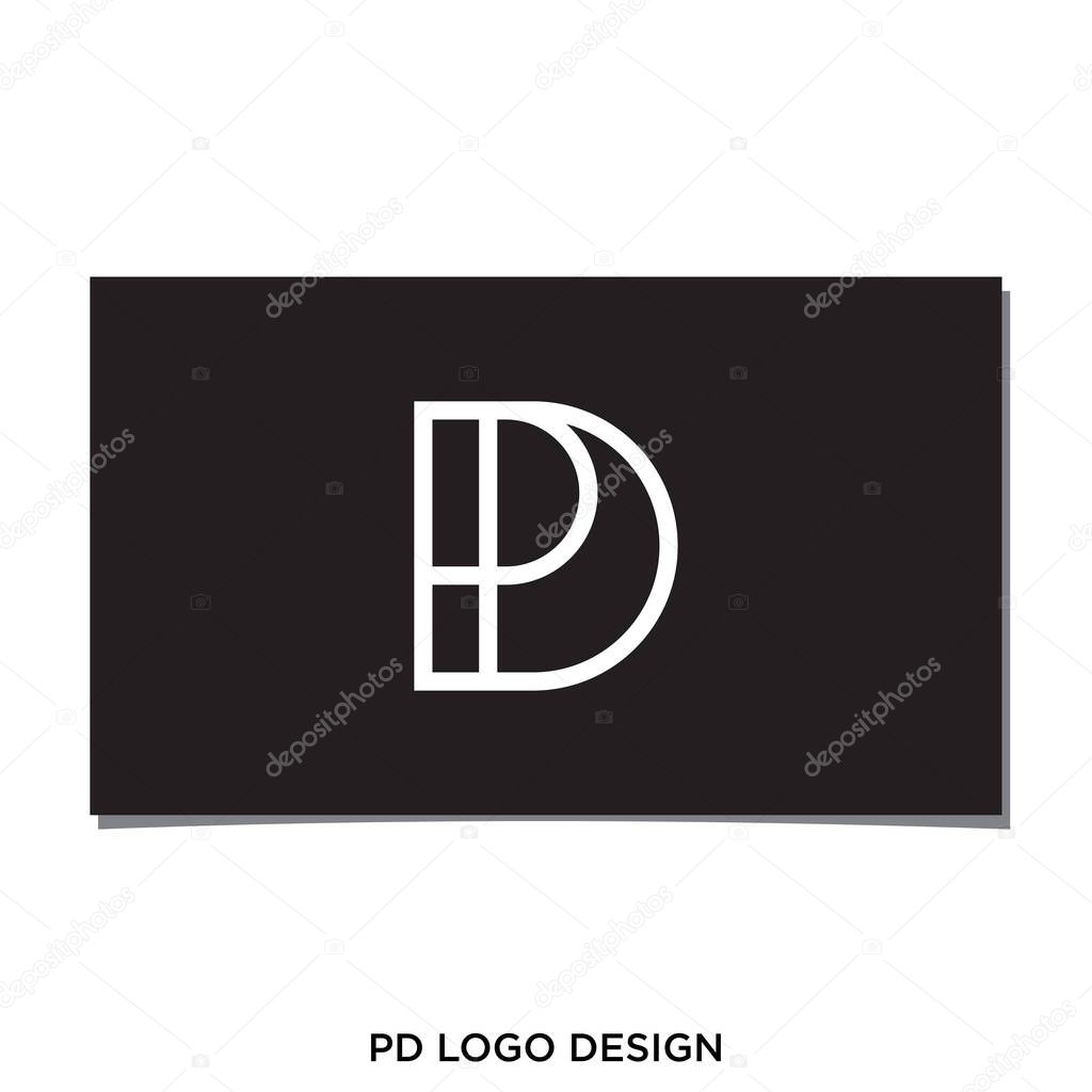 PD OR DP LOGO DESIGN VECTOR