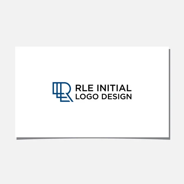 Vecteur Conception Logo Initial Rle — Image vectorielle
